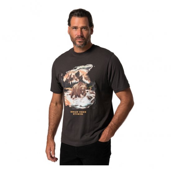 JP1880 T-Shirt Indian Creek Anthracite TALL - HERREKLÆR MT-6XLT - Klær for høye menn