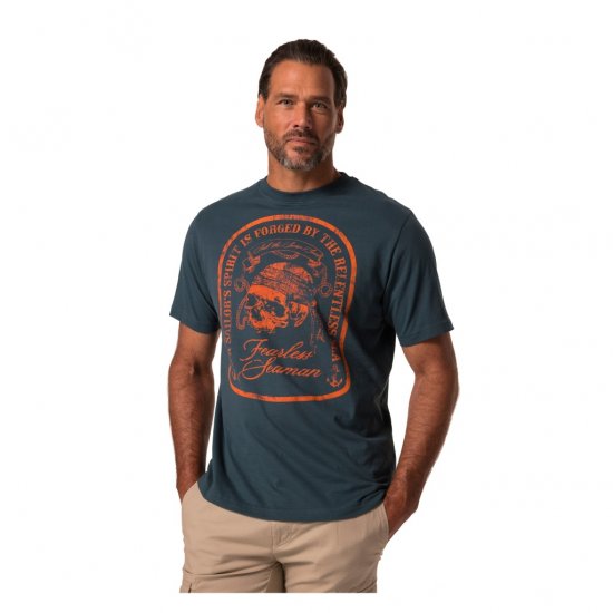 JP1880 T-Shirt Fearless Seaman Blue - T-skjorter - Store T-skjorter - 2XL-14XL