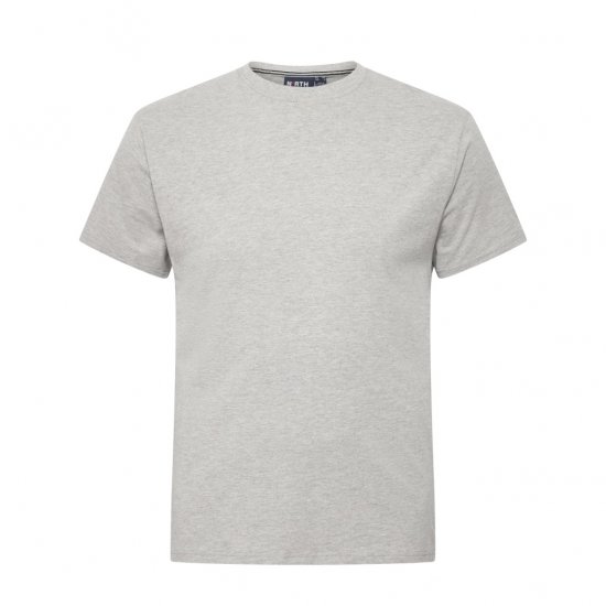 North Latitude T-Shirt O-Neck Grey Melange - T-skjorter - Store T-skjorter - 2XL-14XL