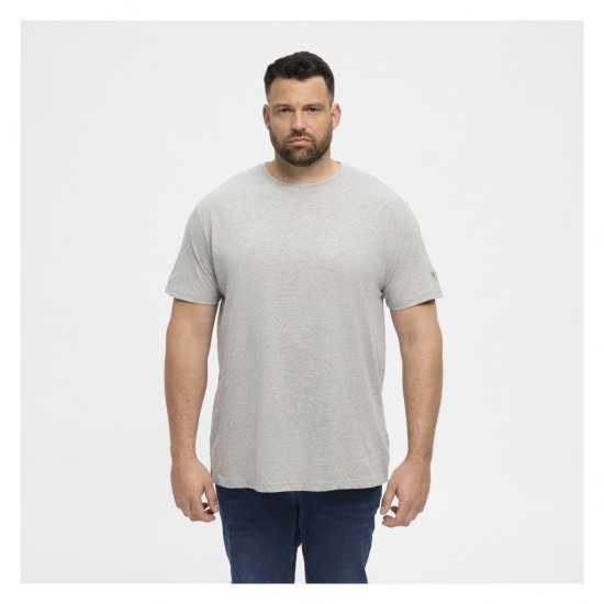 North Latitude T-Shirt O-Neck Grey Melange - T-skjorter - Store T-skjorter - 2XL-14XL