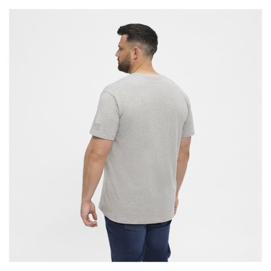 North Latitude T-Shirt O-Neck Grey Melange - T-skjorter - Store T-skjorter - 2XL-14XL