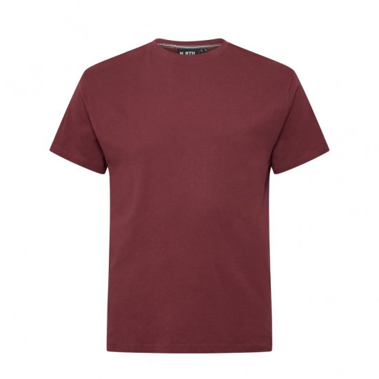North Latitude T-Shirt O-Neck Bordeaux - T-skjorter - Store T-skjorter - 2XL-14XL