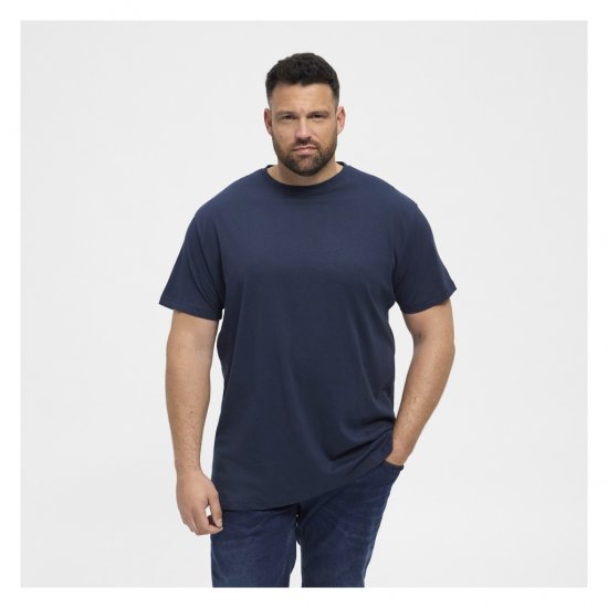 North Latitude Denim 2-Pack T-Shirt Navy Blue - T-skjorter - Store T-skjorter - 2XL-14XL