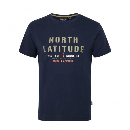 North Latitude Logo T-Shirt Navy - T-skjorter - Store T-skjorter - 2XL-14XL