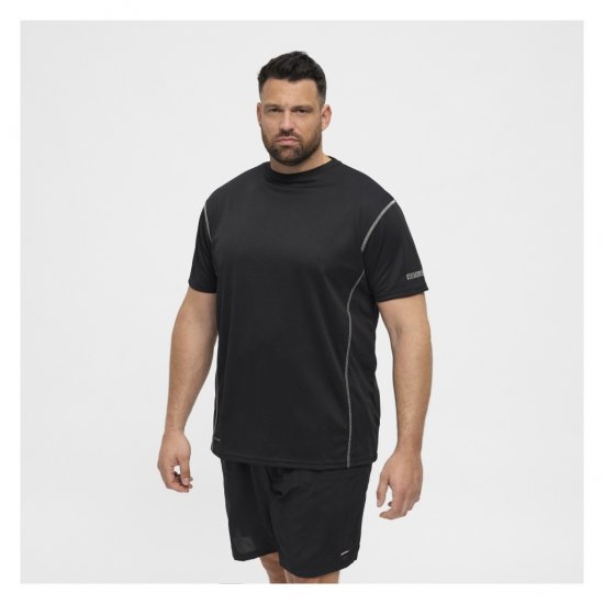 North Latitude Sport Tech T-Shirt Black - T-skjorter - Store T-skjorter - 2XL-14XL