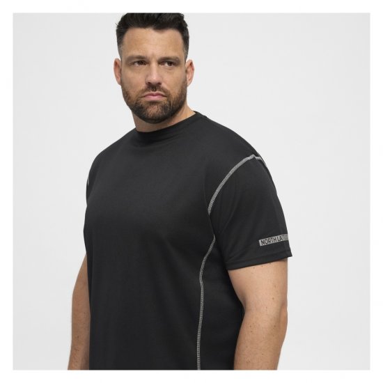 North Latitude Sport Tech T-Shirt Black - T-skjorter - Store T-skjorter - 2XL-14XL