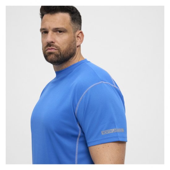 North Latitude Sport Tech T-Shirt Cobolt Blue - T-skjorter - Store T-skjorter - 2XL-14XL