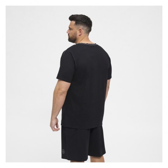 North Latitude Pyjama T-Shirt V-Neck Short Sleeve Black - Pyjamas/Loungewear - Pyjamas Herre Store Størrelser
