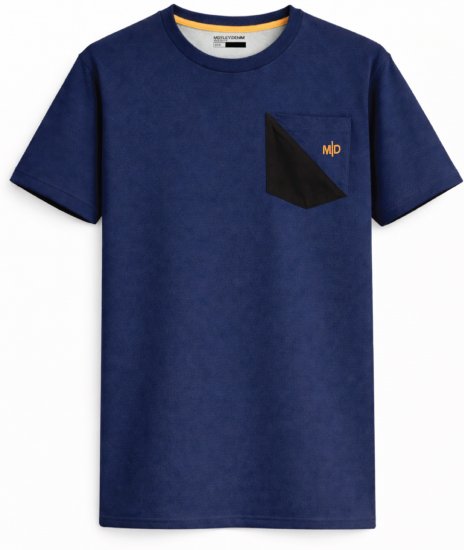 Motley Denim Milan T-skjorte Mørk indigo - T-skjorter - Store T-skjorter - 2XL-14XL