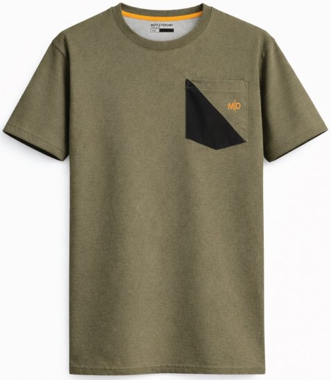 Motley Denim Milan T-skjorte Mørk khaki - T-skjorter - Store T-skjorter - 2XL-14XL