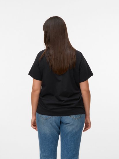 Vero Moda Paulina T-Shirt Black - T-skjorter - 