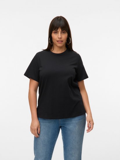 Vero Moda Paulina T-Shirt Black - T-skjorter - 