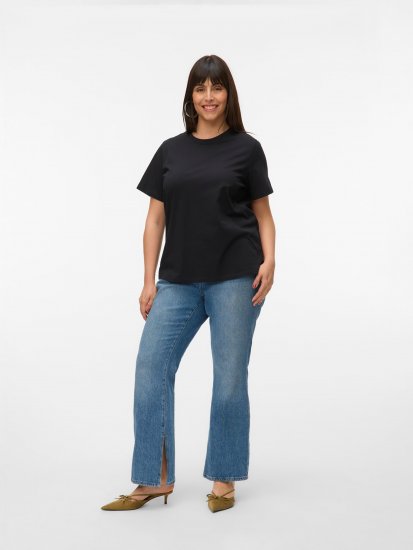 Vero Moda Paulina T-Shirt Black - T-skjorter - 