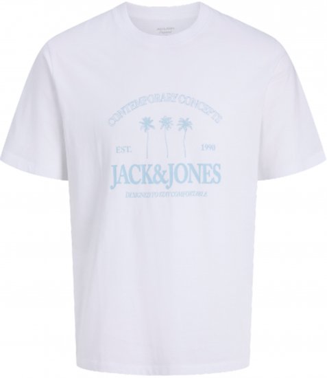 Jack & Jones Nantucket T-Skjorte Hvit - T-skjorter - Store T-skjorter - 2XL-14XL