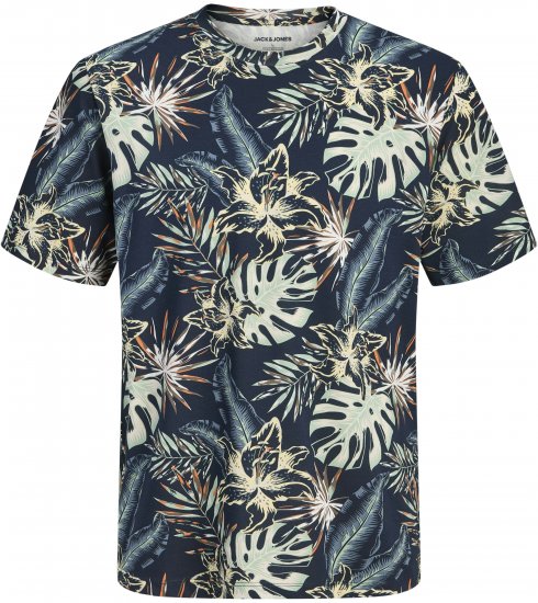 Jack & Jones Honolulu T-Shirt Navy - T-skjorter - Store T-skjorter - 2XL-14XL