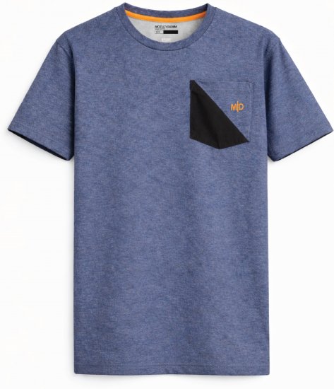 Motley Denim Milan T-skjorte Lys indigo - T-skjorter - Store T-skjorter - 2XL-14XL