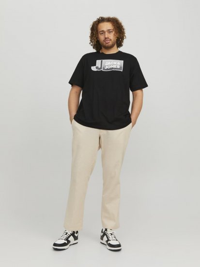 Jack & Jones Logan T-Shirt Black - T-skjorter - Store T-skjorter - 2XL-14XL