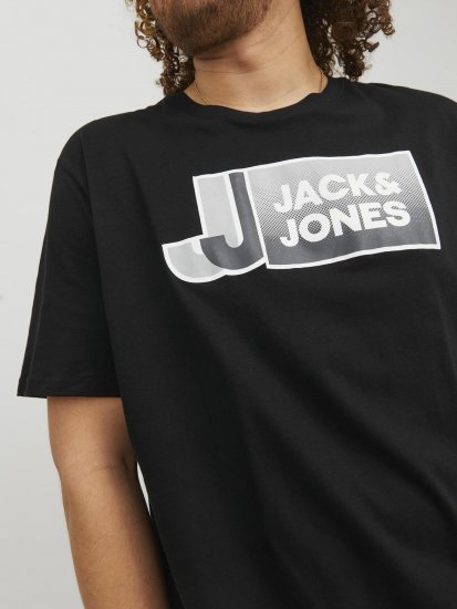Jack & Jones Logan T-Shirt Black - T-skjorter - Store T-skjorter - 2XL-14XL