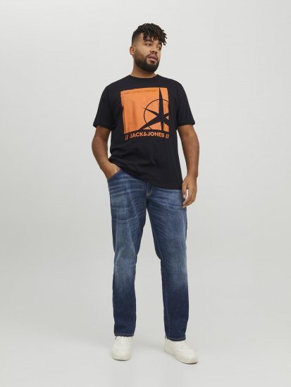 Jack & Jones Conrad T-Shirt Black - T-skjorter - Store T-skjorter - 2XL-14XL