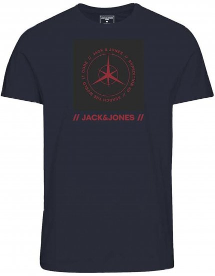 Jack & Jones Conrad T-Shirt Navy - T-skjorter - Store T-skjorter - 2XL-14XL