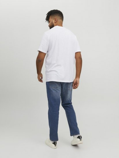Jack & Jones Conrad T-Shirt White - T-skjorter - Store T-skjorter - 2XL-14XL