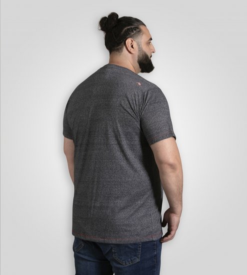 D555 Coalville T-Shirt Skulls with Colored Drips Navy Twist - T-skjorter - Store T-skjorter - 2XL-14XL
