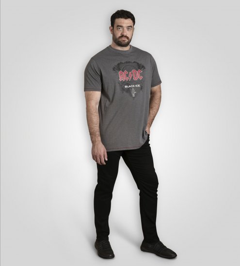 D555 Clydebank T-Shirt Official AC/DC Black Ice Grey - T-skjorter - Store T-skjorter - 2XL-14XL