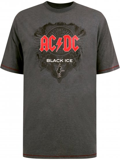 D555 Clydebank T-Shirt Official AC/DC Black Ice Grey - T-skjorter - Store T-skjorter - 2XL-14XL