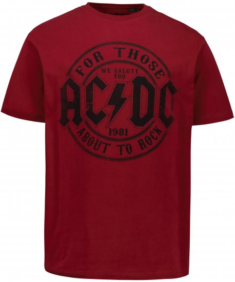 JP1880 AC/DC T-Shirt Rust Red - Band T-skjorter - 