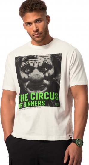 STHUGE T-Shirt Circus Of Sinners White - T-skjorter - Store T-skjorter - 2XL-14XL