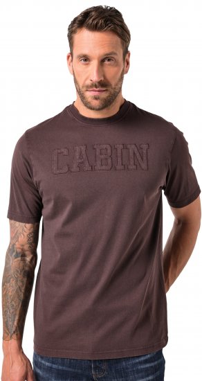 JP1880 T-Shirt Cabin Vintage Mocha TALL - HERREKLÆR MT-6XLT - Klær for høye menn
