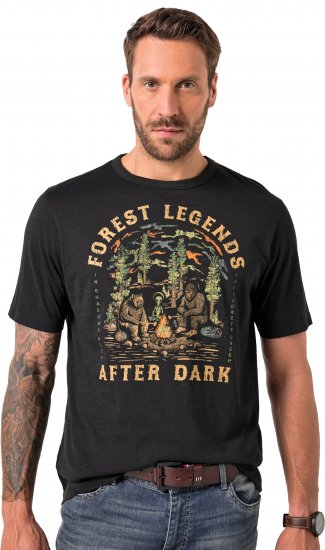 JP1880 T-Shirt Short Sleeve Forest Legends Black - T-skjorter - Store T-skjorter - 2XL-14XL