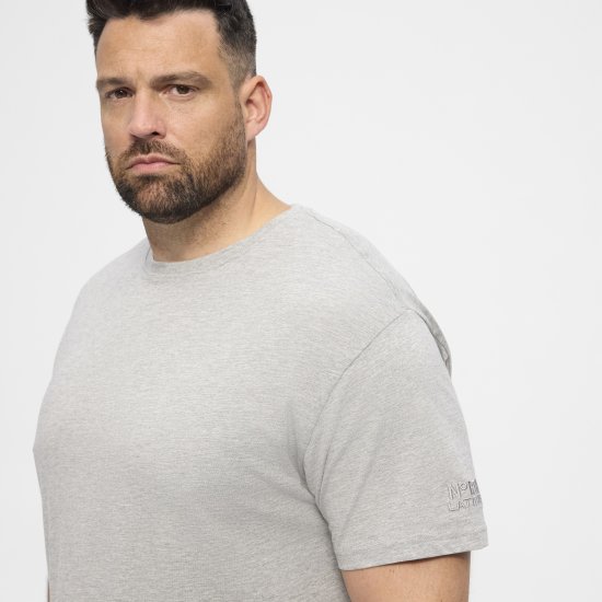 North Latitude T-Shirt O-Neck Grey Melange TALL - TALL T-skjorter - Ekstra Lange T-skjorter