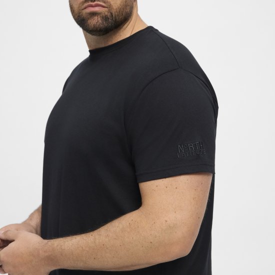 North Latitude T-Shirt O-Neck Black TALL - TALL T-skjorter - Ekstra Lange T-skjorter
