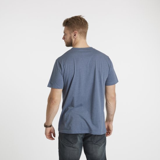North Latitude Denim Printed T-Shirt Blue Melange TALL - TALL T-skjorter - Ekstra Lange T-skjorter