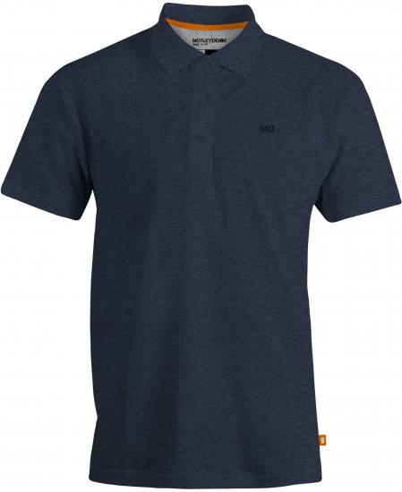 Motley Denim Bratislava Polo Dark Indigo - Polo- & piqueskjorter - Poloskjorte i store størrelser - 2XL-8XL