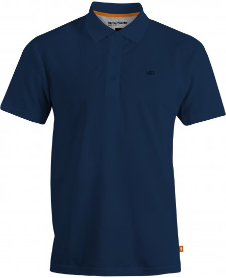Motley Denim Bratislava Polo Navy - Polo- & piqueskjorter - Poloskjorte i store størrelser - 2XL-8XL