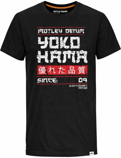 Motley Denim Swindon T-shirt Black - T-skjorter - Store T-skjorter - 2XL-14XL