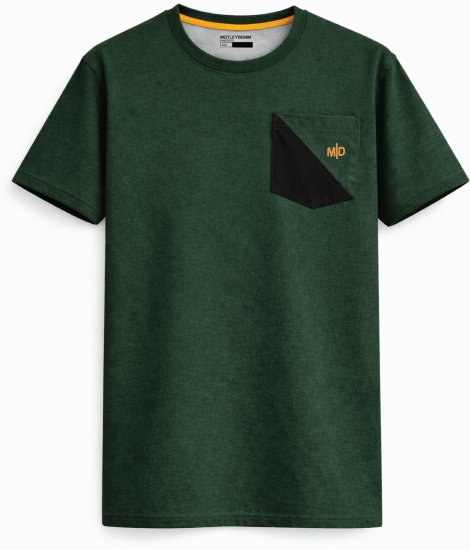 Motley Denim Milan T-skjorte Racinggrønn - T-skjorter - Store T-skjorter - 2XL-14XL