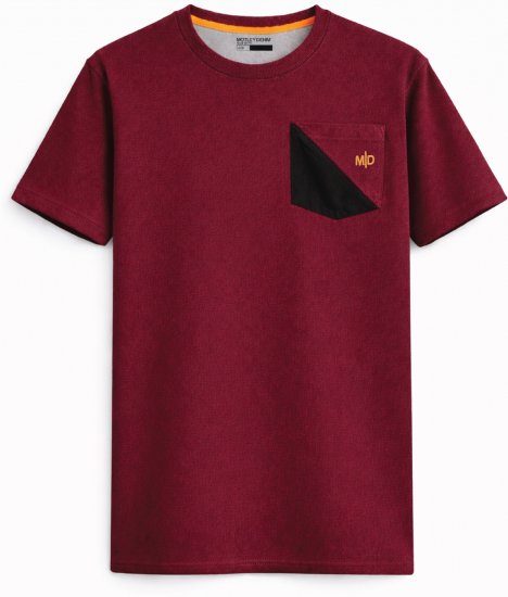 Motley Denim Milan T-skjorte Rød - T-skjorter - Store T-skjorter - 2XL-14XL