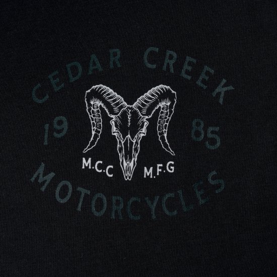 Kam Jeans 5793 Cedar Creek Reverse Print Tee Black - T-skjorter - Store T-skjorter - 2XL-14XL