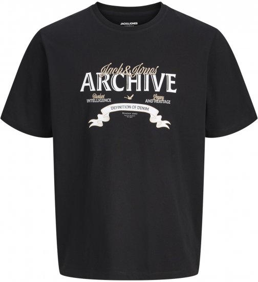 Jack & Jones Dover Denim O-Neck T-Shirt Black - T-skjorter - Store T-skjorter - 2XL-14XL