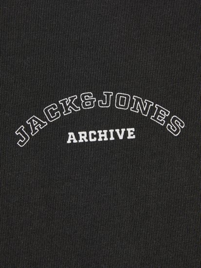 Jack & Jones College Logo Crew Neck T-Shirt Black - T-skjorter - Store T-skjorter - 2XL-14XL