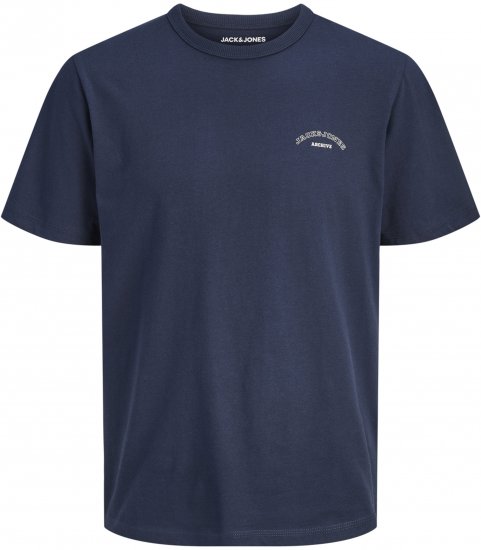 Jack & Jones College Logo Crew Neck T-Shirt Blue - T-skjorter - Store T-skjorter - 2XL-14XL