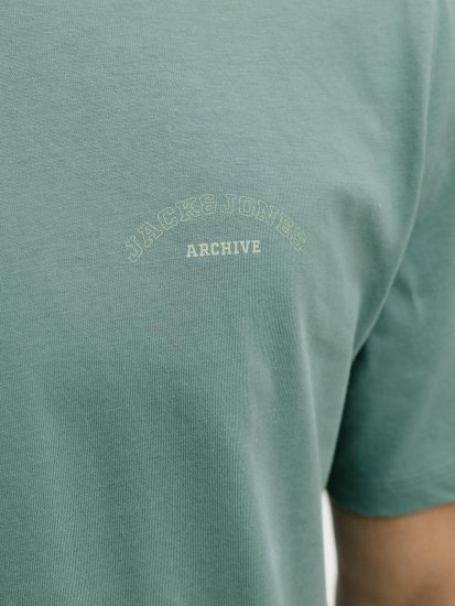 Jack & Jones College Logo Crew Neck T-Shirt Turquoise - T-skjorter - Store T-skjorter - 2XL-14XL