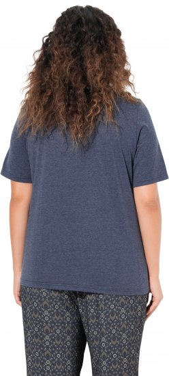 Ulla Popken Peacock Short Sleeve Graphic Tee - Trykket T-skjorter for dame - 
