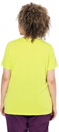Ulla Popken Wild Antibacterial Short Sleeve Tee Lime - T-skjorter - 