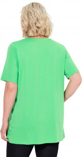 Ulla Popken Essential Front Pleat Tee Mint Green - T-skjorter - 