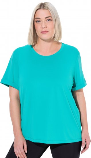 Ulla Popken UPF 50 Quick Drying Tee Turquoise - T-skjorter - 