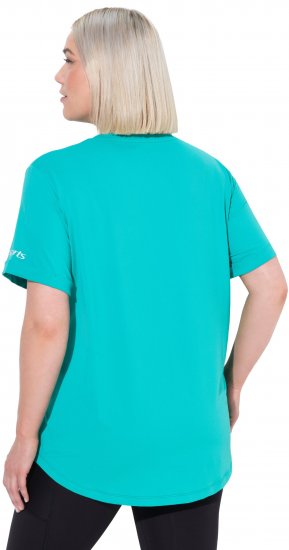 Ulla Popken UPF 50 Quick Drying Tee Turquoise - T-skjorter - 